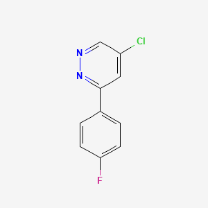 molecular formula C10H6ClFN2 B8365083 5-Chloro-3-(4-fluorophenyl)pyridazine 