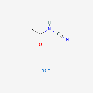 molecular formula C3H4N2NaO B8365088 Sodium acetylcyanamide 