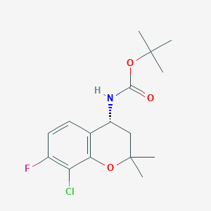 (R)-tert-butyl 8-chloro-7-fluoro-2,2-dimethylchroman-4-ylcarbamate