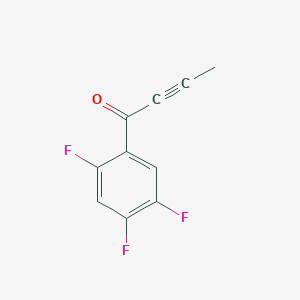 molecular formula C10H5F3O B8365188 1-(2,4,5-Trifluorophenyl)-2-butyn-1-one 