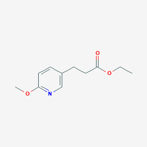 molecular formula C11H15NO3 B8365199 Ethyl 3-(6-methoxy-3-pyridyl)propionate 
