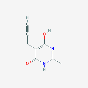 molecular formula C8H8N2O2 B8365213 2-Methyl-5-prop-2-yn-1-ylpyrimidine-4,6-diol 