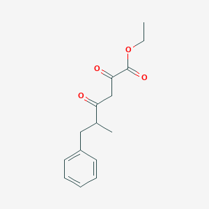 molecular formula C15H18O4 B8365281 5-methyl-2,4-dioxo-6-phenylhexanoic Acid Ethyl Ester 
