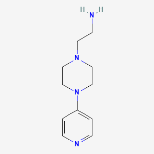 molecular formula C11H18N4 B8365308 4-(4-Pyridyl)piperazine-1-ethaneamine 