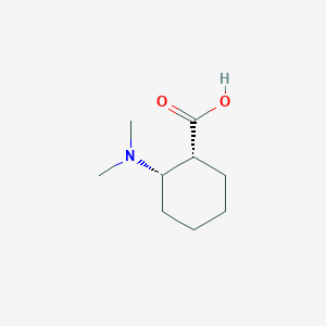 molecular formula C9H17NO2 B8365322 cis-2-(Dimethylamino)cyclohexanecarboxylic acid 