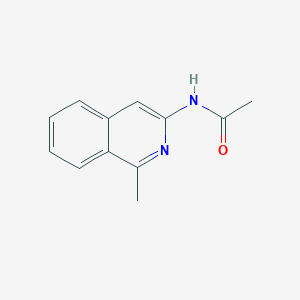 molecular formula C12H12N2O B8365412 N-(1-Methyl-3-isoquinolinyl)acetamide CAS No. 15787-17-4