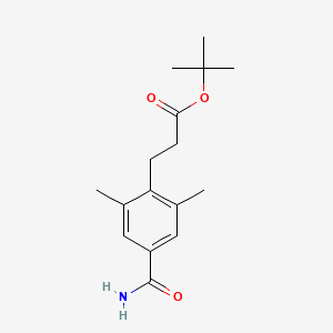 3-(4-Carbamoyl-2,6-dimethyl-phenyl)-propionic acid tert-butyl ester