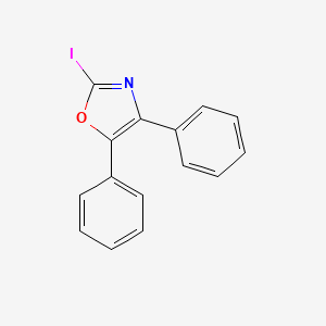 molecular formula C15H10INO B8365452 4,5-Diphenyl-2-iodooxazole 