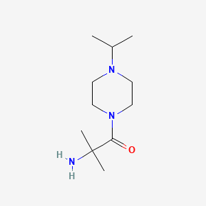 molecular formula C11H23N3O B8365456 1-(2-Amino-2-methylpropionyl)-4-isopropylpiperazine 