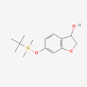 3-Benzofuranol, 6-[[(1,1-dimethylethyl)dimethylsilyl]oxy]-2,3-dihydro-