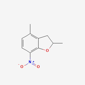 molecular formula C10H11NO3 B8365479 2,3-Dihydro-2,4-dimethyl-7-nitrobenzofuran CAS No. 100278-68-0