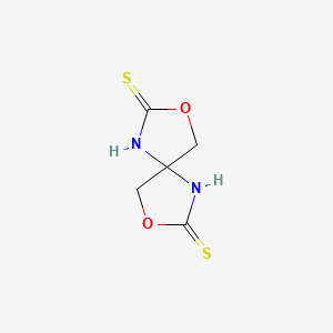 molecular formula C5H6N2O2S2 B8365486 1,9-Diaza-3,7-dioxaspiro[4.4]nonane-2,8-dithione 