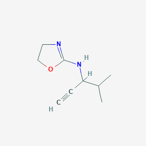 N-(4-methylpent-1-yn-3-yl)-4,5-dihydrooxazol-2-amine