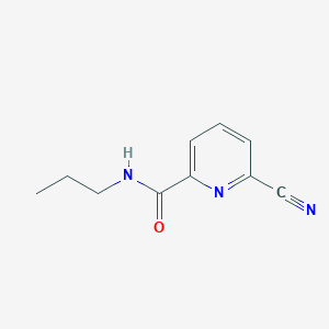 molecular formula C10H11N3O B8365651 6-cyano-N-propyl-2-pyridinecarboxamide 