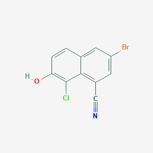 3-Bromo-8-chloro-7-hydroxy-1-naphthonitrile