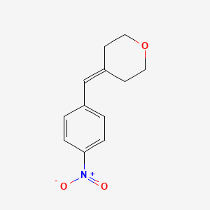molecular formula C12H13NO3 B8365731 4-(4-nitrobenzylidene)tetrahydro-2H-pyran 