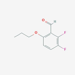 molecular formula C10H10F2O2 B8365771 2,3-Difluoro-6-propoxy-benzaldehyde 