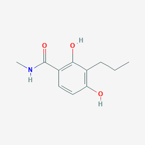 molecular formula C11H15NO3 B8365784 2,4-Dihydroxy-N-methyl-3-propylbenzamide 
