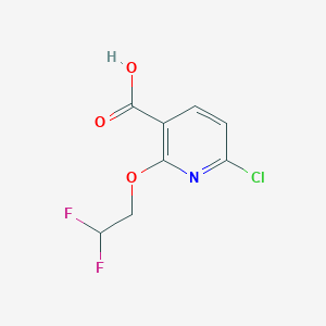 molecular formula C8H6ClF2NO3 B8365825 6-Chloro-2-(2,2-difluoro-ethoxy)-nicotinic acid 
