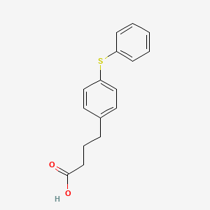 B8365851 4-[4-(Phenylsulfanyl)phenyl]butanoic acid CAS No. 6660-34-0