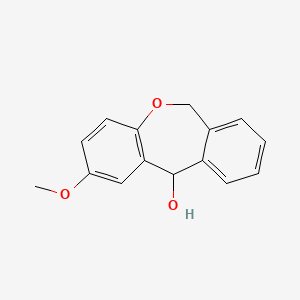 molecular formula C15H14O3 B8365865 2-Methoxy-6,11-dihydrodibenz[b,e]oxepin-11-ol 
