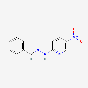 molecular formula C12H10N4O2 B8365877 Benzaldehyde-(5-nitro-2-pyridyl)hydrazone 
