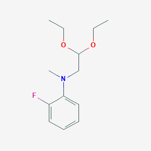 molecular formula C13H20FNO2 B8365907 N-(2,2-diethoxyethyl)-2-fluoro-N-methylaniline 