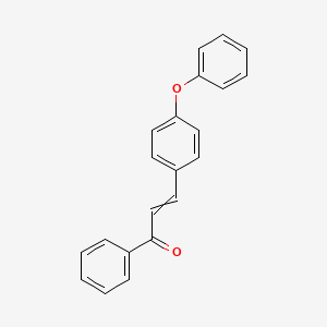 molecular formula C21H16O2 B8365919 3-(4-Phenoxyphenyl)-1-phenylprop-2-en-1-one CAS No. 90811-87-3