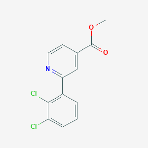 molecular formula C13H9Cl2NO2 B8366034 Methyl 2-(2,3-dichlorophenyl)isonicotinate 