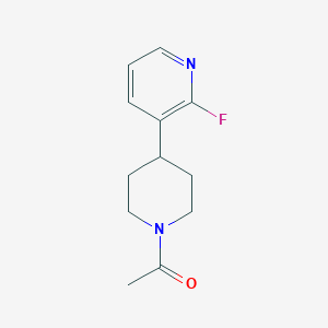 molecular formula C12H15FN2O B8366069 1-(4-(2-Fluoropyridin-3-yl)piperidin-1-yl)ethanone 