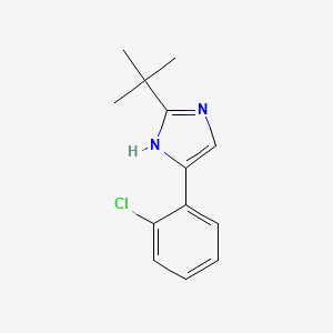 molecular formula C13H15ClN2 B8366071 2-Tert-butyl-4-(2-chlorophenyl)-1h-imidazole 