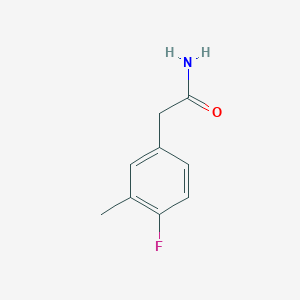 molecular formula C9H10FNO B8366092 2-(4-Fluoro-3-methylphenyl)acetamide 