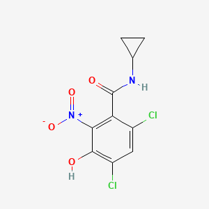 4,6-dichloro-N-cyclopropyl-3-hydroxy-2-nitrobenzamide