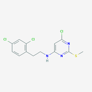 (6-Chloro-2-methylsulfanyl-pyrimidin-4-yl)-[2-(2,4-dichloro-phenyl)-ethyl]-amine