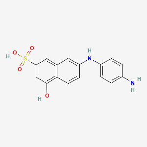 7-(4-Aminoanilino)-4-hydroxynaphthalene-2-sulfonic acid