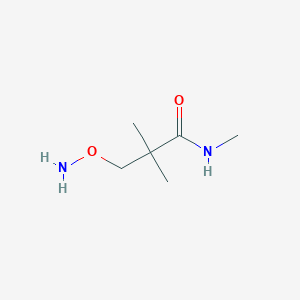 molecular formula C6H14N2O2 B8366173 3-aminooxy-2,2,N-trimethyl-propionamide 