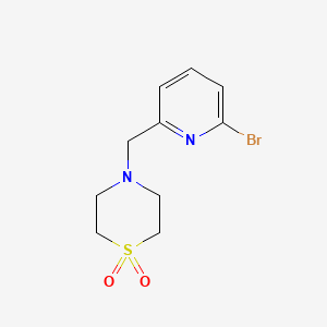 4-[(6-Bromopyridin-2-yl)methyl]thiomorpholine 1,1-dioxide