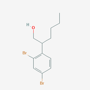 2,4-Dibromo-beta-butylbenzeneethanol