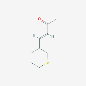 molecular formula C9H14OS B8366280 4-(Thian-3-YL)but-3-EN-2-one 