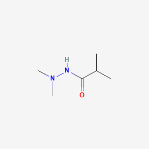 molecular formula C6H14N2O B8366329 N',N'-dimethylisobutyrohydrazide 