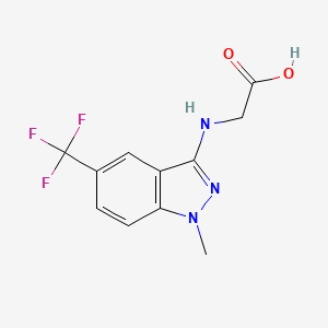 (1-Methyl-5-trifluoromethyl-1H-indazol-3-ylamino)-acetic acid