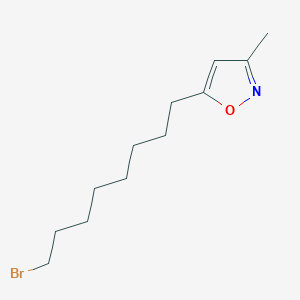 molecular formula C12H20BrNO B8366385 5-(8-Bromooctyl)-3-methylisoxazole 