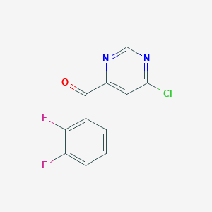 molecular formula C11H5ClF2N2O B8366409 (6-Chloro-pyrimidin-4-yl)-(2.3-difluoro-phenyl)-methanone 