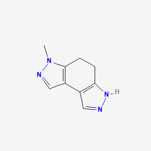 molecular formula C9H10N4 B8366419 3-methyl-5,6-dihydro-4H-pyrazolo[4,3-e]indazole 