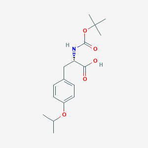molecular formula C17H25NO5 B8366443 (2S)-2-[(tert-butoxycarbonyl)amino]-3-(4-isopropoxyphenyl)propanoic acid 