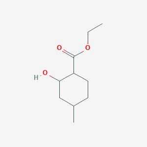 molecular formula C10H18O3 B8366447 2-Hydroxy-4-methyl-cyclohexanecarboxylic acid ethyl ester 