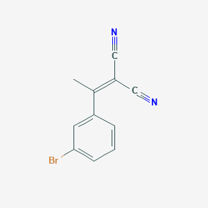 molecular formula C11H7BrN2 B8366453 [1-(3-Bromophenyl)ethylidene]propanedinitrile 