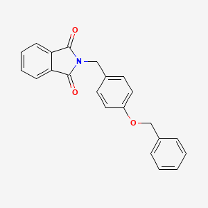molecular formula C22H17NO3 B8366463 2-(4Benzyloxybenzyl)-isoindol-1,3-dione 
