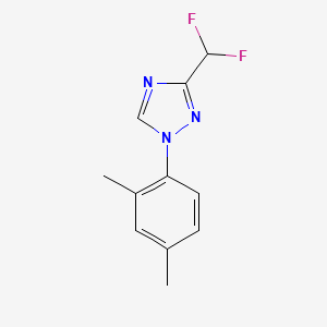 molecular formula C11H11F2N3 B8366464 1-(2,4-dimethylphenyl)-3-(difluoromethyl)-1H-1,2,4-triazole 