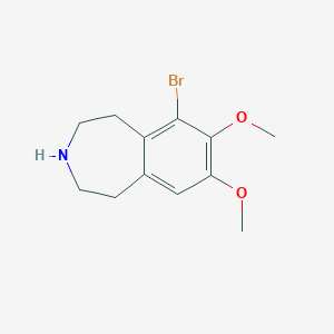 molecular formula C12H16BrNO2 B8366481 6-bromo-7,8-dimethoxy-2,3,4,5-tetrahydro-1H-3-benzazepine 